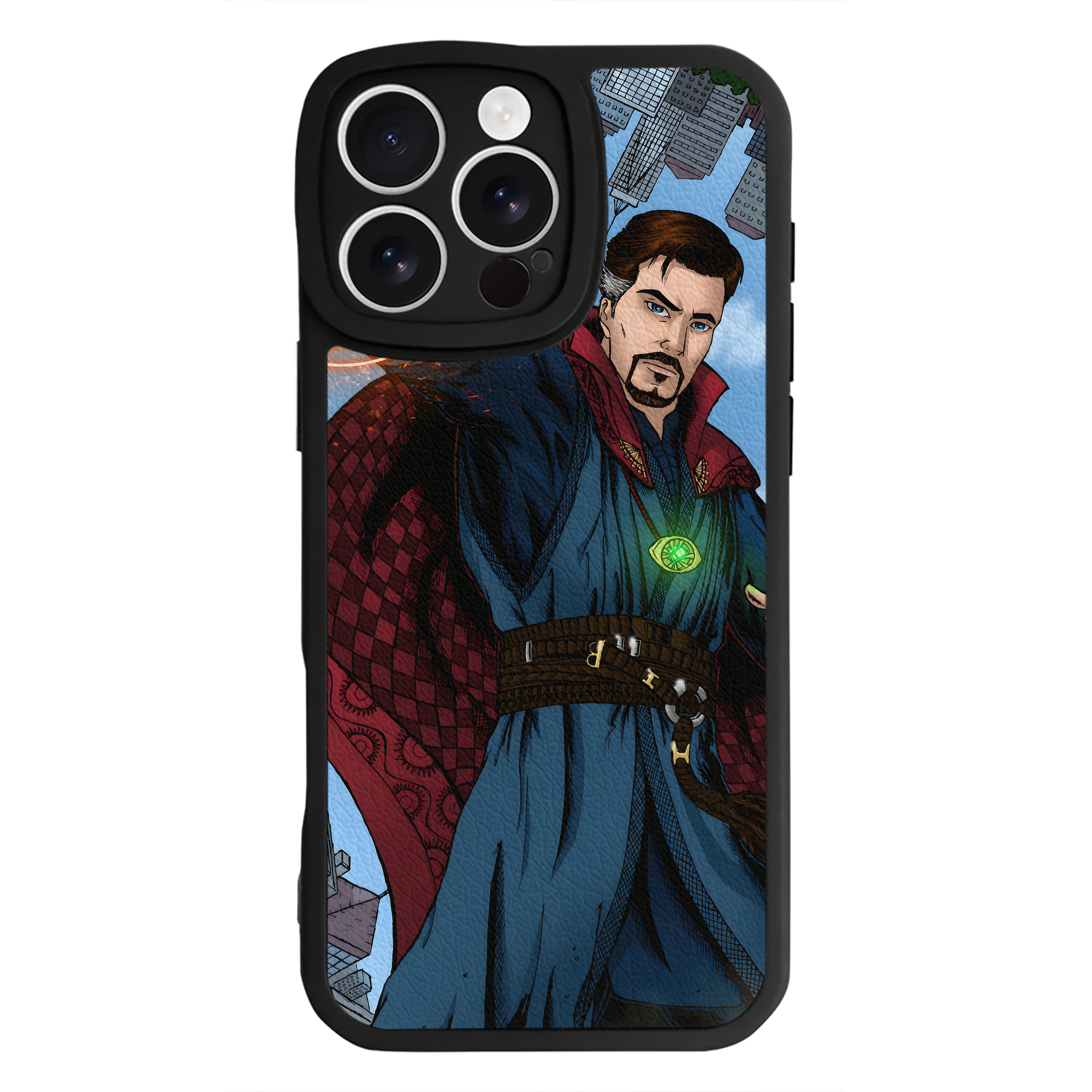 （画像用） アベンジャーズ The Avengers 【iPhone 16シリーズ対応】シリコンスマホケース（レザー調） 材質：シリコン
